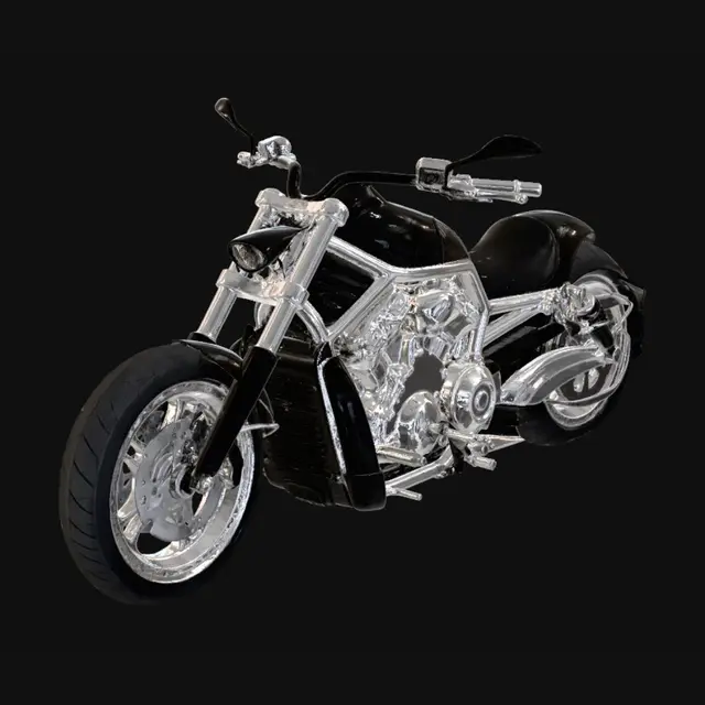 3D model for Midnight Chrome Chopper