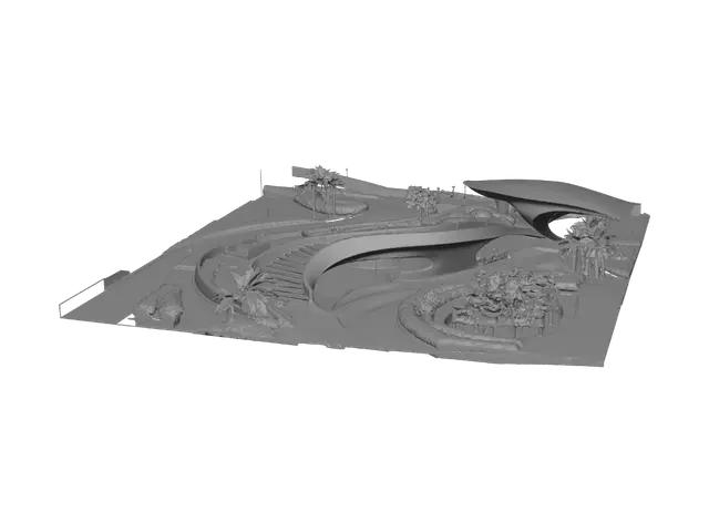 3D model for Spiral Garden Promenade