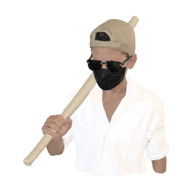 Young Bed Boy - Masking 3D model, vytvořený pomocí AI