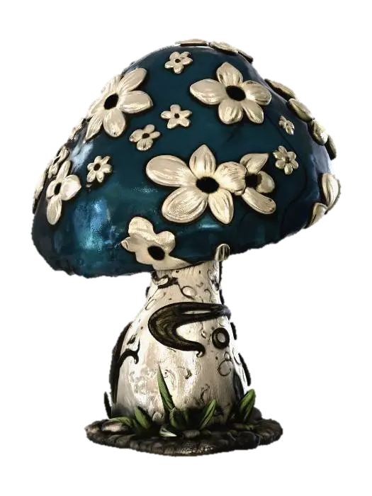 Bloomcap Enchantment 3D model, vytvořený pomocí AI