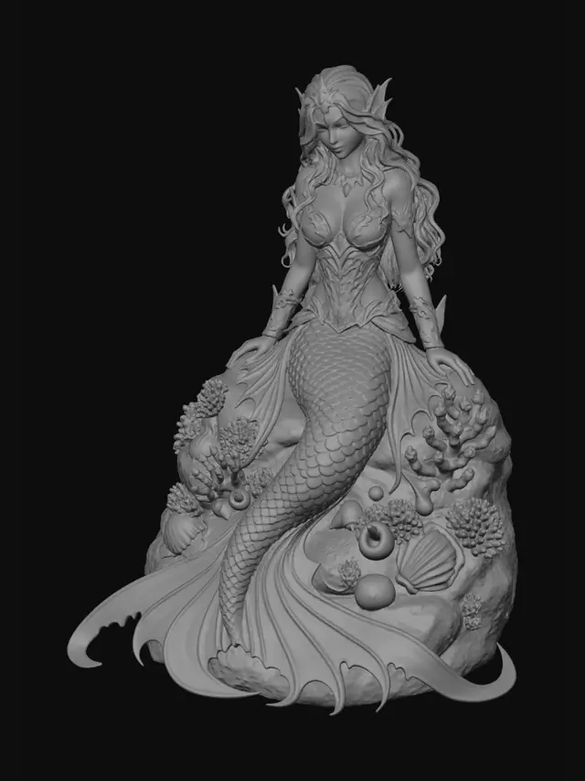 3D model for Emberscale Mermaid
