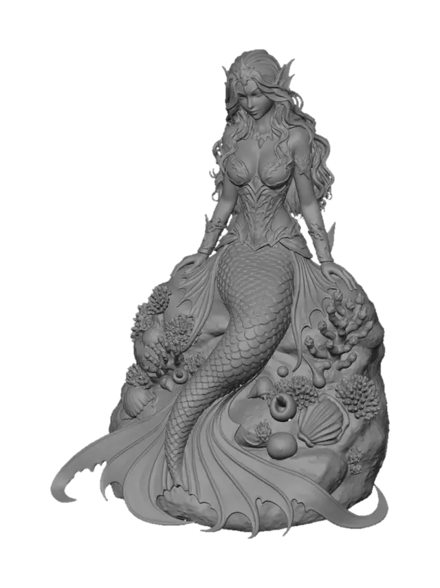 3D model for Emberscale Mermaid