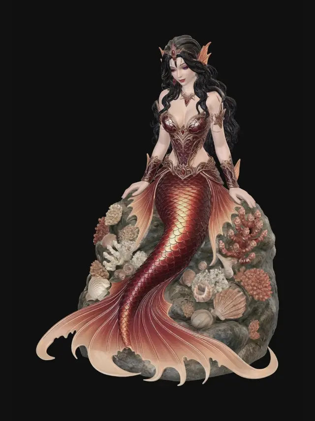 3D model for Emberscale Mermaid
