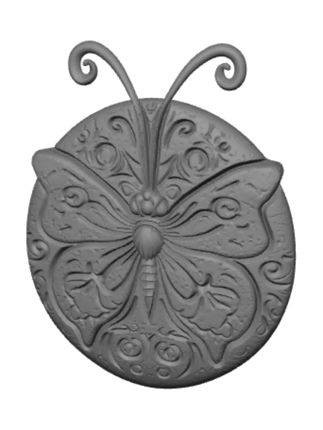 3D model for Crimson Lace Butterfly
