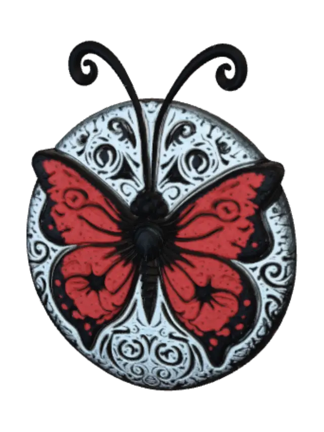 3D model for Crimson Lace Butterfly