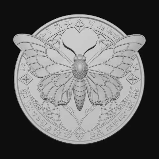 3D model for Crimson Stained Glass Moth