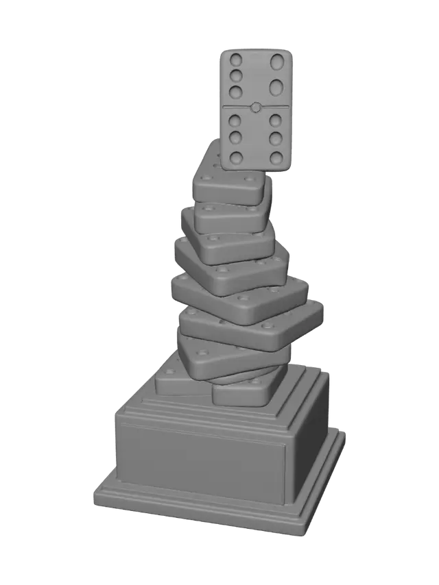 3D model for Domino Champion Trophy