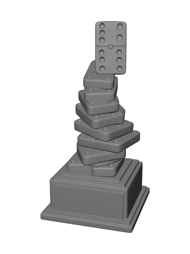 3D model for Domino Champion Trophy