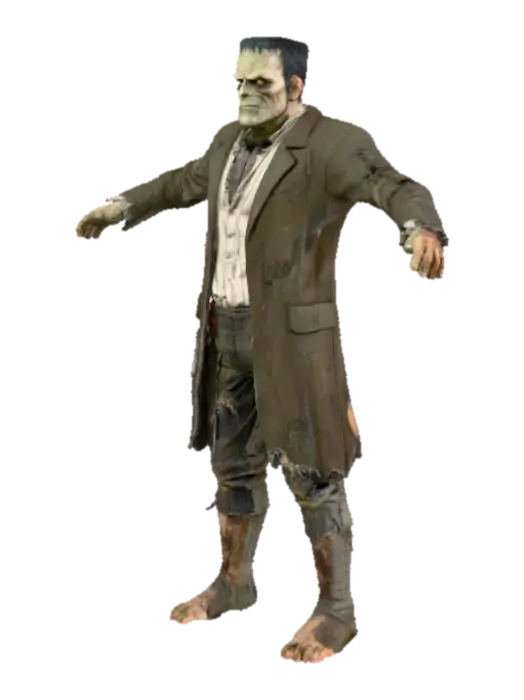 Modello 3D Frankenstein's Creation - Igor, generato dall’IA
