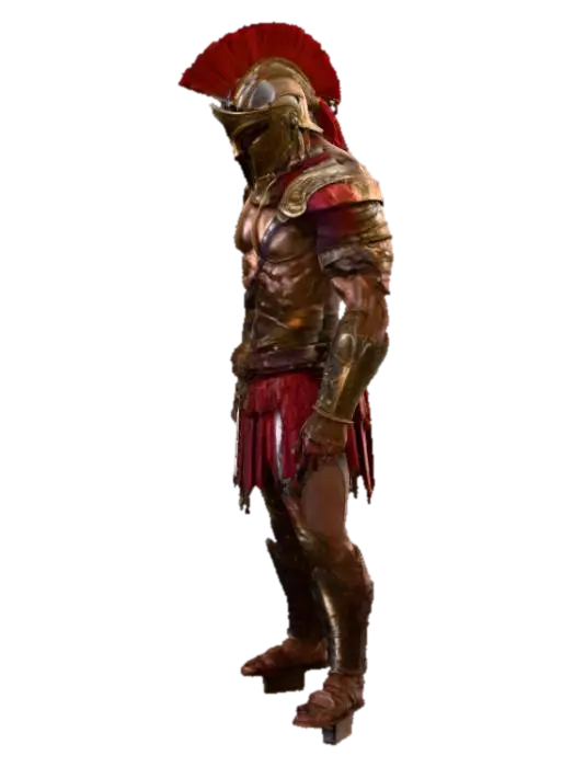 Spartan - Warriors 3D model, vytvořený pomocí AI