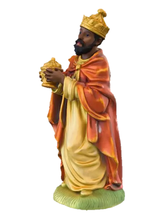 King Figure Holding a Jar - Mago 3D model, vytvořený pomocí AI
