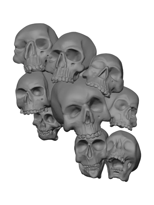 3D model for Skull Cluster