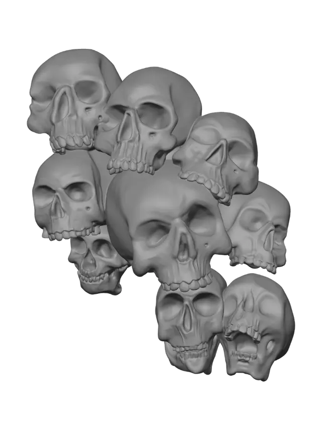 3D model for Skull Cluster