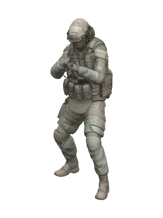 Csgo - Shooter 3D model, vytvořený pomocí AI
