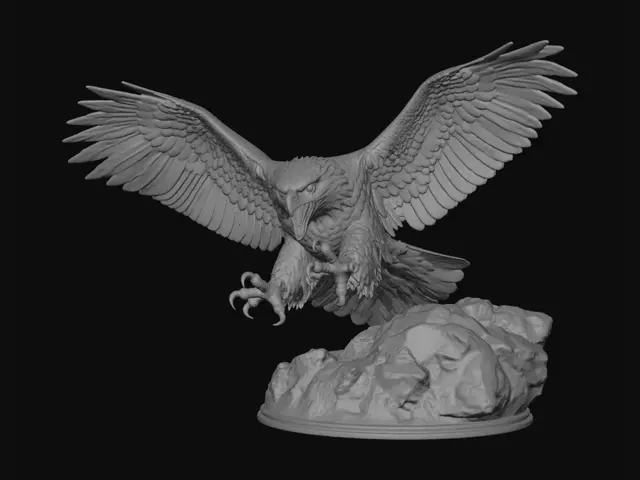 3D model for Firelit Wings Over the Peaks