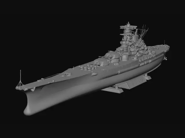 3D model for Yamato Battleship Model
