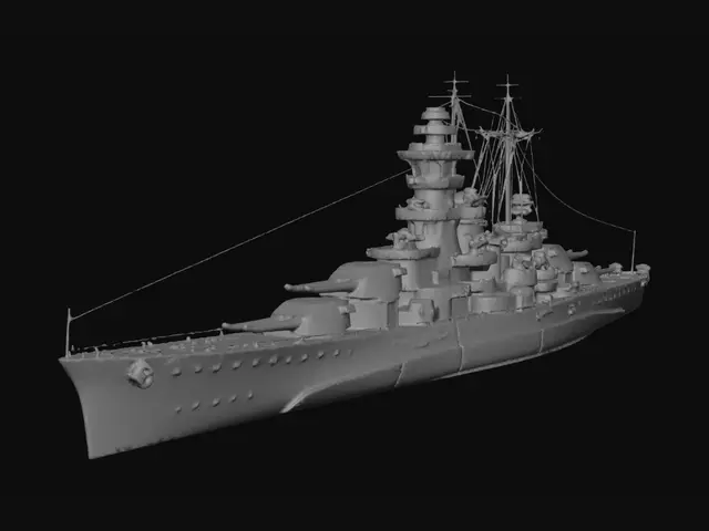 3D model for Grey Dreadnought at Sea