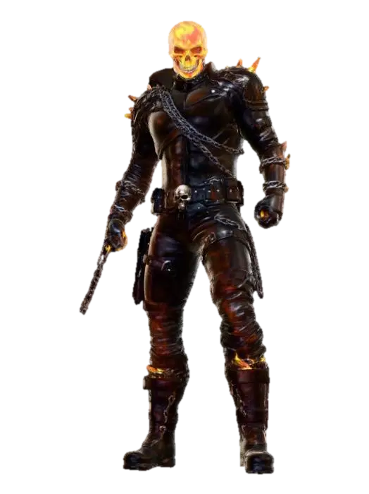 Inferno Rider - Ghostrider 3D model, vytvořený pomocí AI