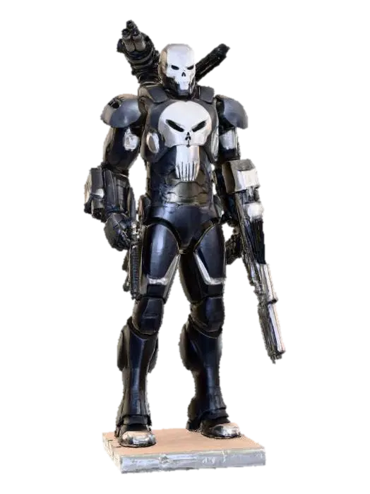 Armored Vigilante - Marvelcomics 3D model, vytvořený pomocí AI