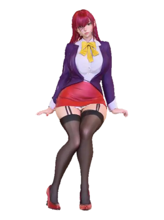 Modelo 3D de Takashiro Sunset Office Elegance - Womanhood, gerado por IA