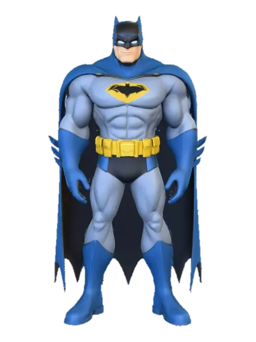 Brave and the Bold - Dccomics 3D model, vytvořený pomocí AI