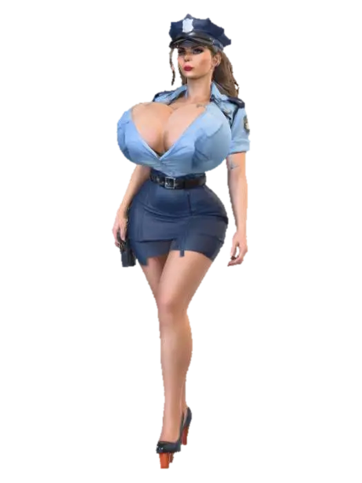 Modello 3D Enforcement Glamour - Cop, generato dall’IA