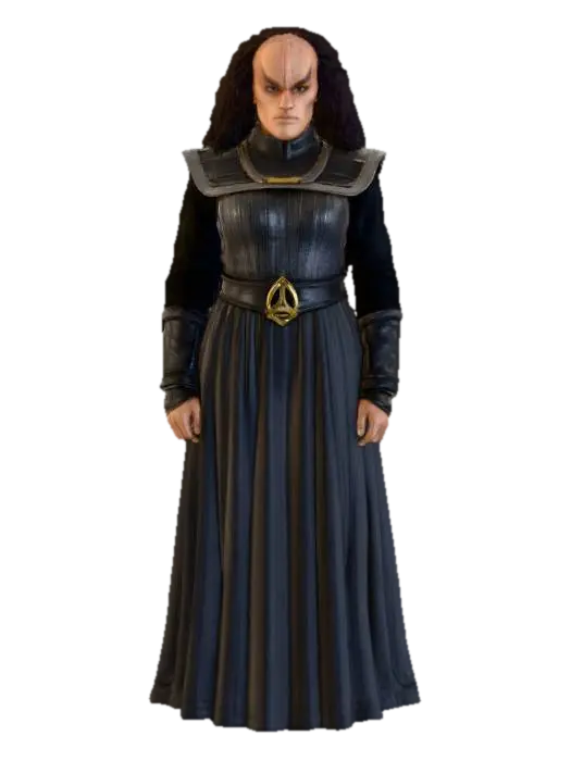 Klingon Scientist Character - Retextured 3D model, vytvořený pomocí AI