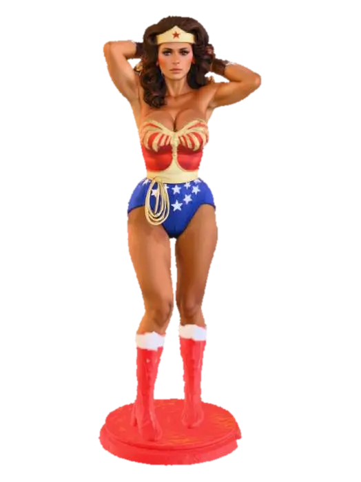 Wonder Heroine - Dccomics 3D model, vytvořený pomocí AI