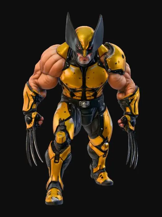 3D model for Fierce Warrior in Armor