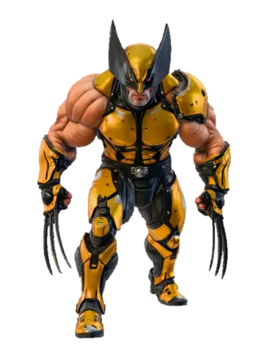 Fierce Warrior in Armor - Retextured 3D model, vytvořený pomocí AI