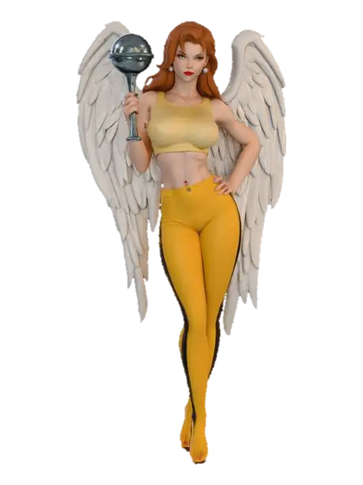 Ascended Guardian - Retextured 3D model, vytvořený pomocí AI