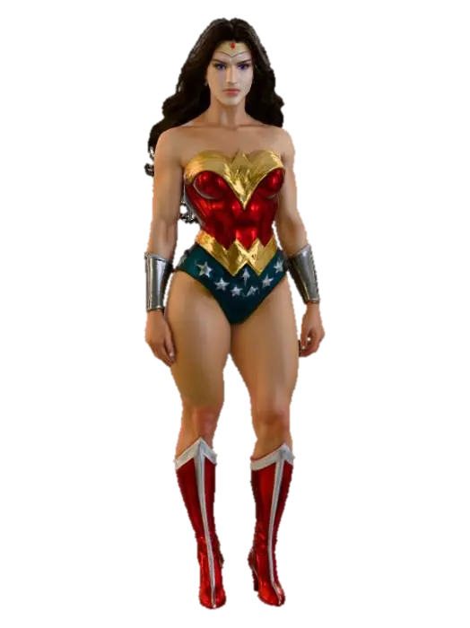Wonder Heroine - Retextured 3D model, vytvořený pomocí AI