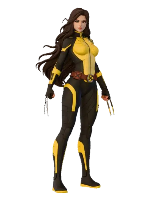 Warrior_Claws_1108141650_generate - Xmen 3D model, vytvořený pomocí AI