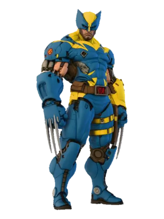 Cybernetic Wolverine - Cybernetics 3D model, vytvořený pomocí AI