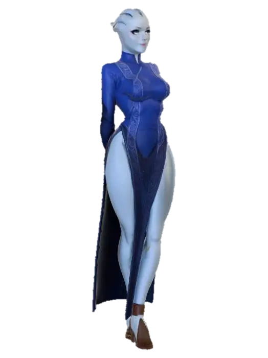Alien_Elegance_1207185923 - Retextured 3D model, vytvořený pomocí AI