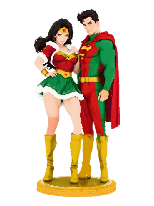 Holiday Heroes, #Christmas2025# - Holidays 3D model, vytvořený pomocí AI