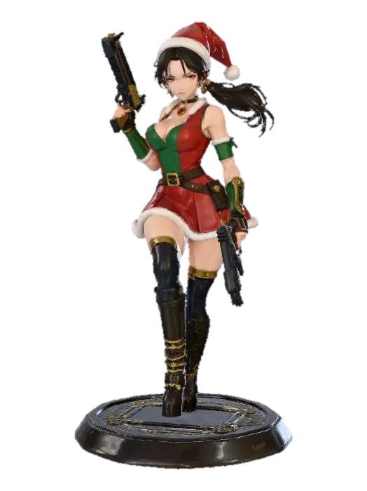 Lara C Santa Helper, #Christmas2025# - Defender 3D model, vytvořený pomocí AI