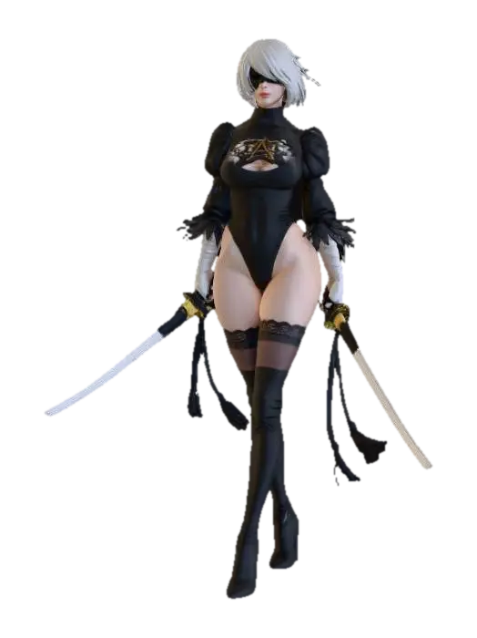 Modello 3D Warrior Elegance - Design, generato dall’IA