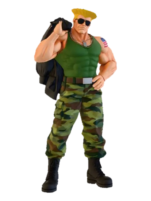Soldier Stance 3D model, vytvořený pomocí AI
