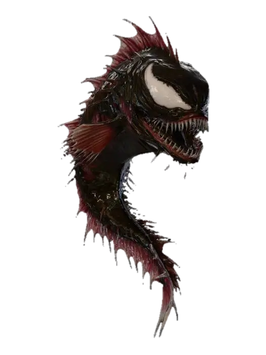Deep Sea Venom Fish 3D model, vytvořený pomocí AI