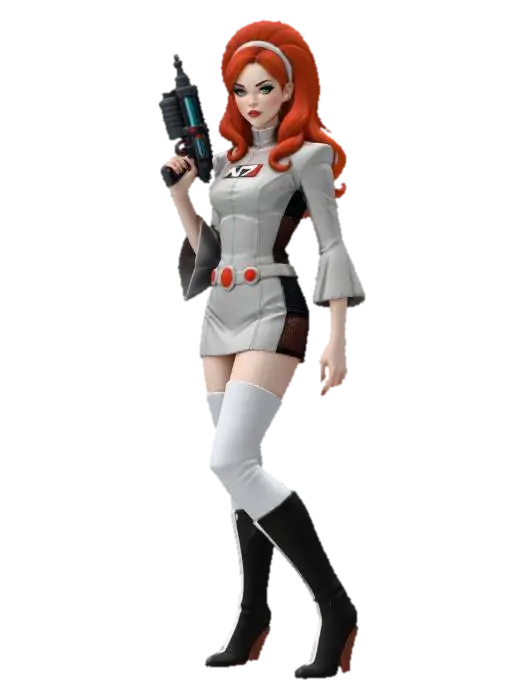 Retro_Space_Commander_0112212903 - Masseffect 3D model, vytvořený pomocí AI