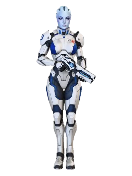 Asari_Sentinel_0115145709 - Masseffect 3D model, vytvořený pomocí AI