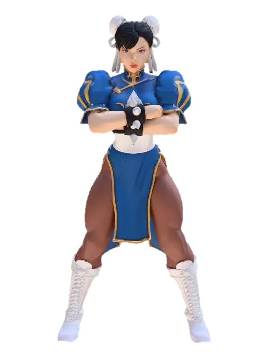 Street_Fighter_Pose_0130234706 - Arts 3D model, vytvořený pomocí AI