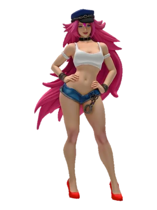 Beachside Glamour - Vacation 3D model, vytvořený pomocí AI