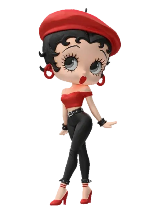 Stylish Cartoon Icon 3D-model, gegenereerd door AI