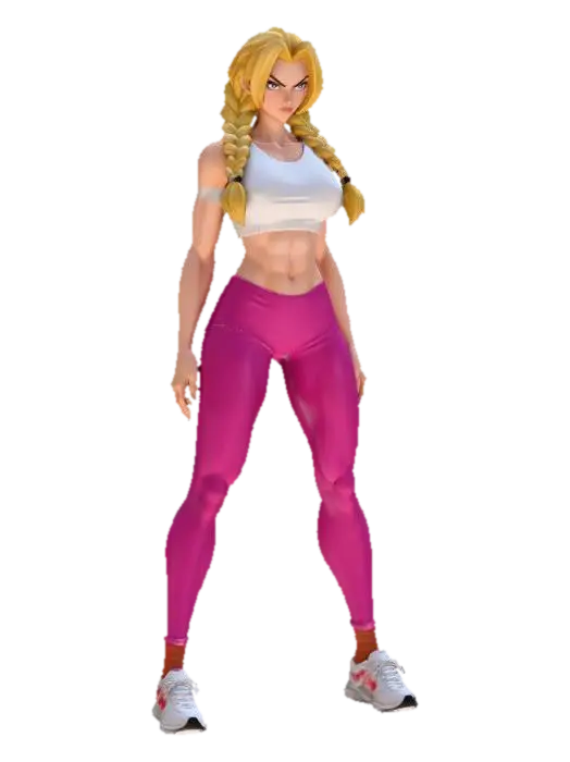 Modelo 3D de Warrior Fitness - Femalefigure, gerado por IA