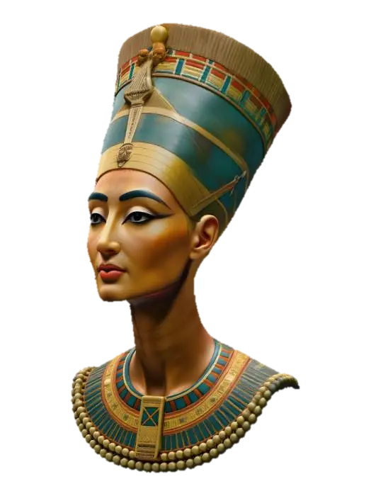 Nefertiti Reimagined 3D model, vytvořený pomocí AI