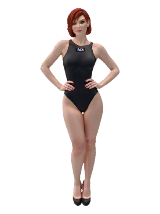 N7 Commander - Elite 3D model, vytvořený pomocí AI