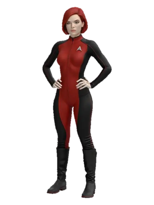 Commander Jane Shepard - Masseffect 3D model, vytvořený pomocí AI