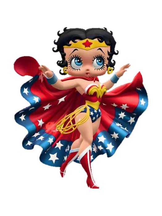Wonder Betty - Wonderwoman 3D model, vytvořený pomocí AI